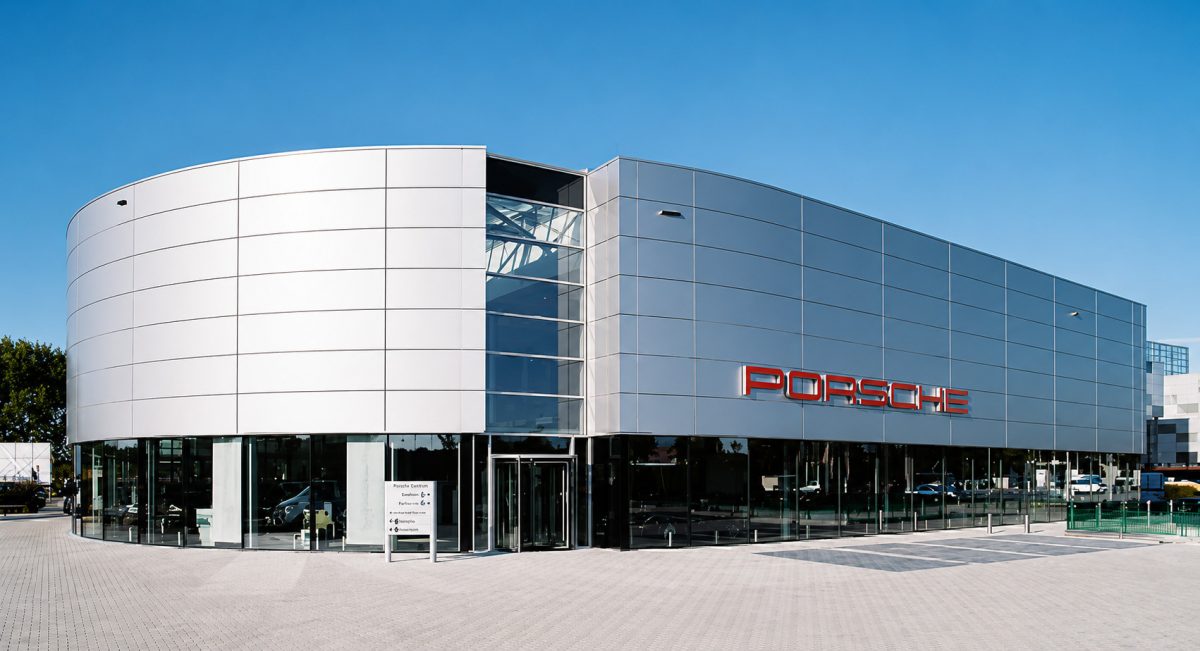 Porsche centrum amsterdam vestiging banner